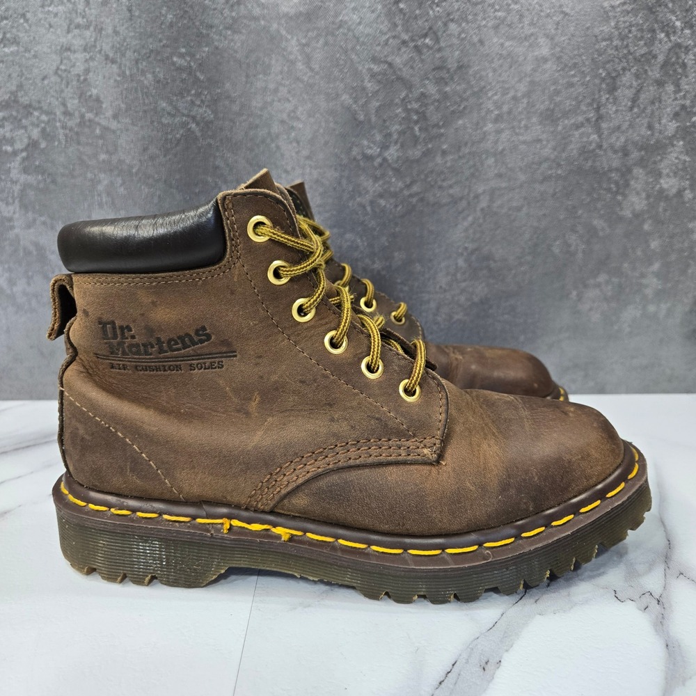 Dr. Martens 939 Ben Boot Boots Mens 6 Womens 7 Brown Leather Vtg Made In England